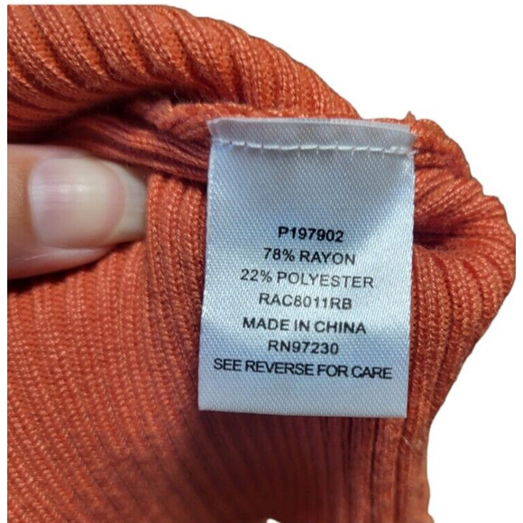 NWT Almost Famous orange two-piece cut out top and shorts set, size medium - Picture 6 of 12